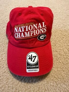 NEW '47 Brand Georgia Bulldogs Red National Champions Football CFP OSFM NWT